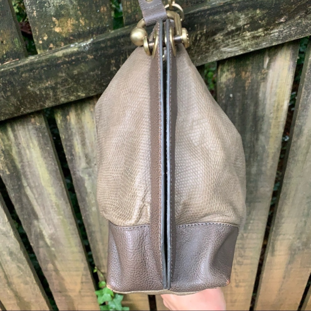 BCBGMaxAzria leather embossed hobo bag purse - Picture 6 of 16